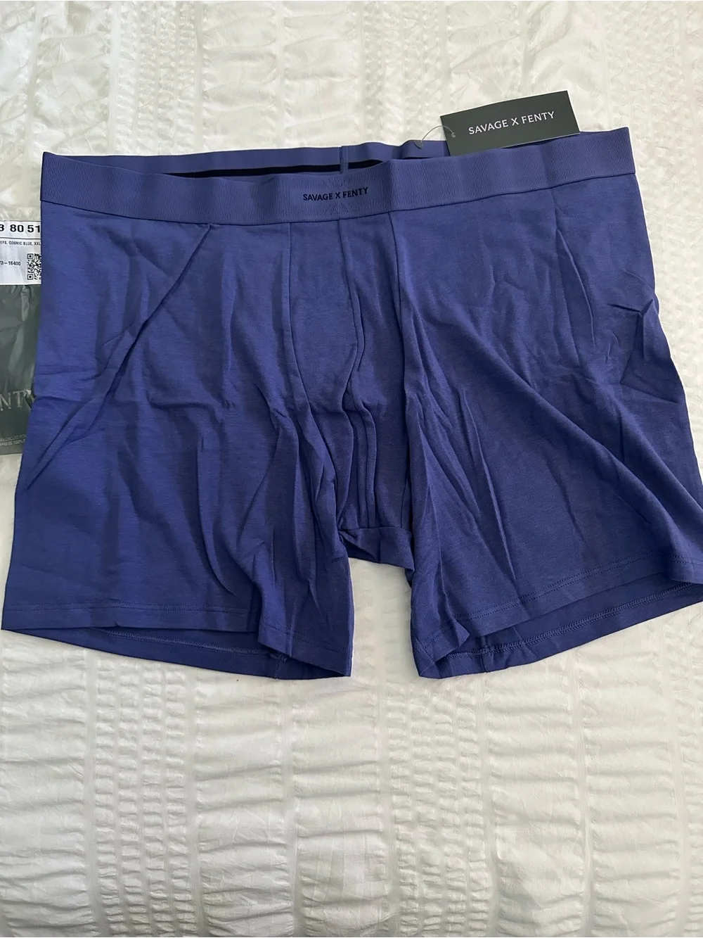 Savage X Fenty Base Boxer Briefs Cosmic Blue - Size XXL